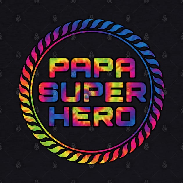 Papa superhero rainbow circle by 29Butterfly_Studio